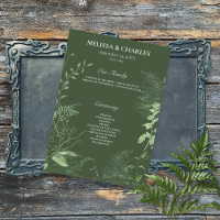 Rustikale Fern Green Foliage Emerald Wedding