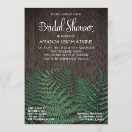 Rustikale Fern Wedding Bridal Einladungen