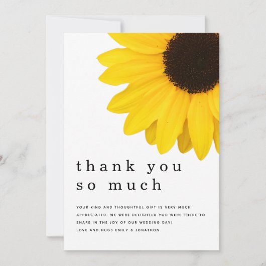 Rustikale, fette Gelbblüte Neu Danke (Vorderseite)