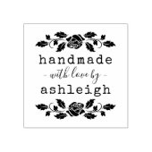 Rustikale fette Rose mit Liebe Gummistempel (Prägung)