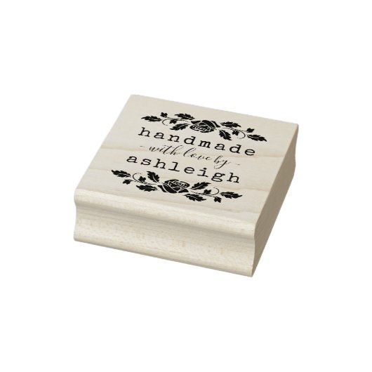 Rustikale fette Rose mit Liebe Gummistempel (Stempel)