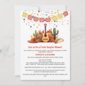 Rustikale Fiesta Themenpaare Dusche Einladung (Vorderseite)