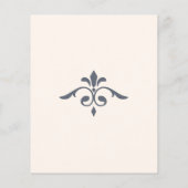 Rustikale Filigree, Einladung zur Hochzeit Flyer (Hinten)