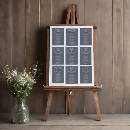 Rustikale Filigree Hochzeitstisch-Kartenkarte Tischnummer