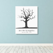 Rustikale Fingerabdruckstruktur Leinwanddruck (Insitu (Holzboden))