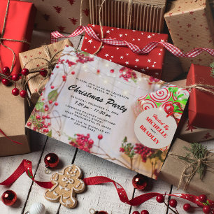 Rustikale Firmen-Weihnachtsfeier Einladung