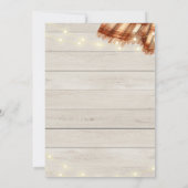 Rustikale Flannels & Fizz Fall Geburtstag Einladung (Rückseite)