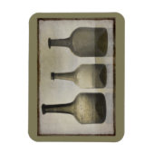 Rustikale Flaschen Stillleben Kunst Magnet (Vertikal)
