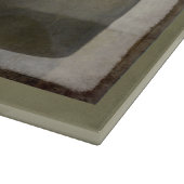 Rustikale Flaschen Stillleben Kunst Schneidebrett (Ecke)