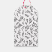 Rustikale Flora Dankeschön Erntedank Geschenktaste Geschenkanhänger (Rückseite)