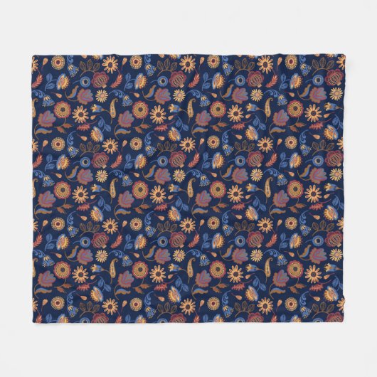 Rustikale Flora Fleecedecke (Vorderseite (Horizontal))