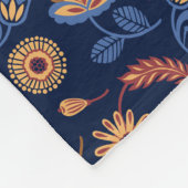 Rustikale Flora Fleecedecke (Ecke)