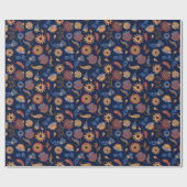 Rustikale Flora Geschenkpapier (Flach)