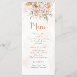 Rustikale Flora ist nicht ihr Geburtstag Menükarte