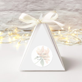 Rustikale Flora Klassischer Rundaufkleber Runder Aufkleber