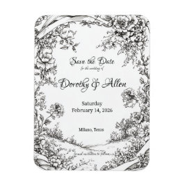 Rustikale Flora Magnet