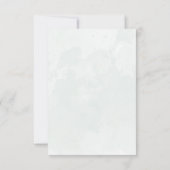 Rustikale Flora Pink & Burgund UAWG Wedding RSVP Karte (Rückseite)