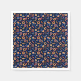 Rustikale Flora Serviette