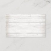 Rustikale Flora und Fauna Begleitkarte (Rückseite)