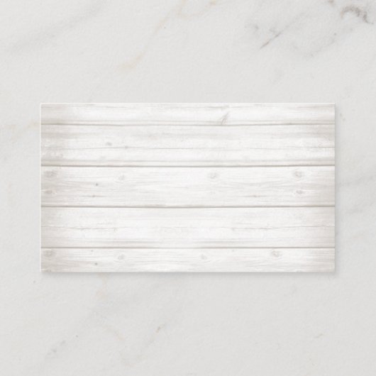 Rustikale Flora und Fauna Begleitkarte (Rückseite)