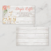 Rustikale Flora und Fauna Begleitkarte (Vorne/Hinten)