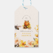 Rustikale Flora und Fauna fand ihre Honey Bridal Geschenkanhänger (Rückseite)