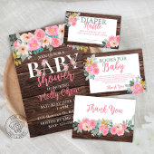 Rustikale Flora-Wohnung Vielen Dank Karte