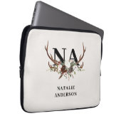 rustikale florale botanische personalisierte Herbs Laptopschutzhülle (Vorne Rechts)