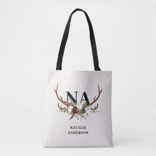 rustikale florale botanische personalisierte Herbs Tasche