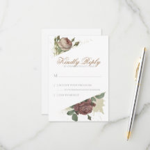 Rustikale florale Burgund Marsala Blush Rose Moder