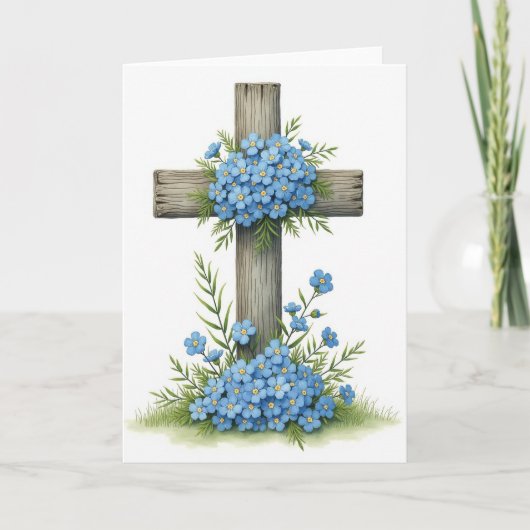 Rustikale Florale Erinnerungskarte Karte (Vorderseite)