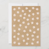 Rustikale florale Garland-Engagement Einladung (Rückseite)