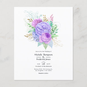 Rustikale Florale Hochzeits-Einladung zum Frühling Flyer