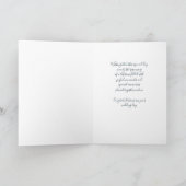 Rustikale Florale Hochzeits-Gratulatioonskarte Dankeskarte (Innenseite)