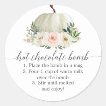 Rustikale, florale Pumpkin Hot Chocolate Bomb Guns
