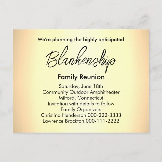 Rustikale, florale Save the Date Wiedersehen Ankündigungspostkarte (Rückseite)