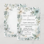 Rustikale, florale und Minimalistische Save the Da Date (Vorne/Hinten)