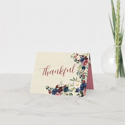 Rustikale Florals Holiday Generic Custom Message Karte