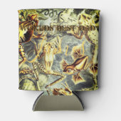 Rustikale Flussfrösche, isoliert Dosenkühler (Vorderseite)