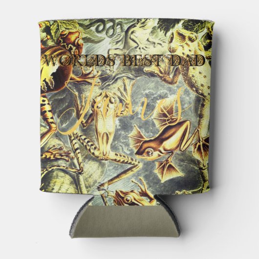 Rustikale Flussfrösche, isoliert Dosenkühler (Vorderseite)