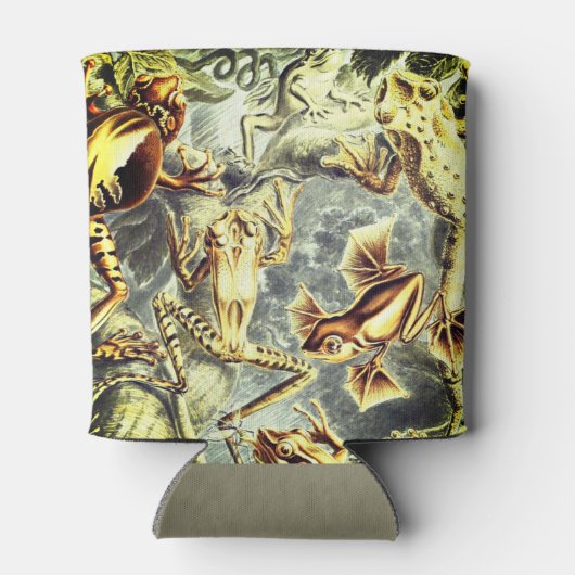 Rustikale Flussfrösche, isoliert Dosenkühler (Rückseite)