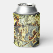 Rustikale Flussfrösche, isoliert Dosenkühler (Kanne Rückseite)