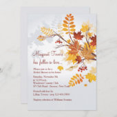 Rustikale Foliage Einladung (Vorne/Hinten)