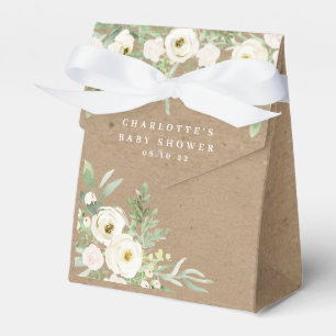 Rustikale Foliage und White Baby Dusche Gevor Box Geschenkschachtel