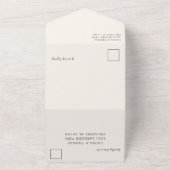 Rustikale Foliage Wasserfarbenmuster Hochzeit All In One Einladung (Außenbereich)