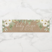 Rustikale Folien und Flaschen aus weißem Wasser Wasserflaschenetikett (Einzelnes Label)