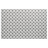 Rustikale Folklore Schwarz-Weiß-Schale Print Stoff (Yard (91,4 cm))
