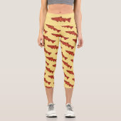 Rustikale Forelle Capri Leggings (Vorderseite)