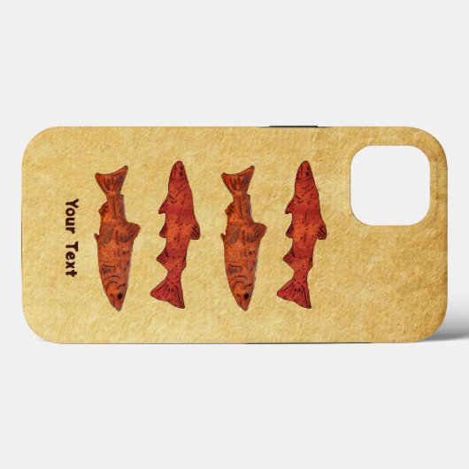 Rustikale Forelle Case-Mate iPhone Hülle (Rückseite (Horizontal))