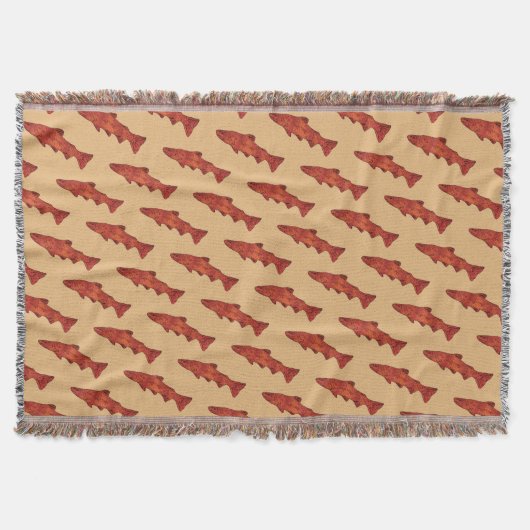 Rustikale Forelle Decke (Vorderseite)